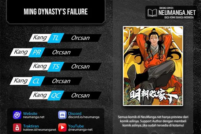 Halaman 1 dari Ming Dynasty’s Failure Chapter 20