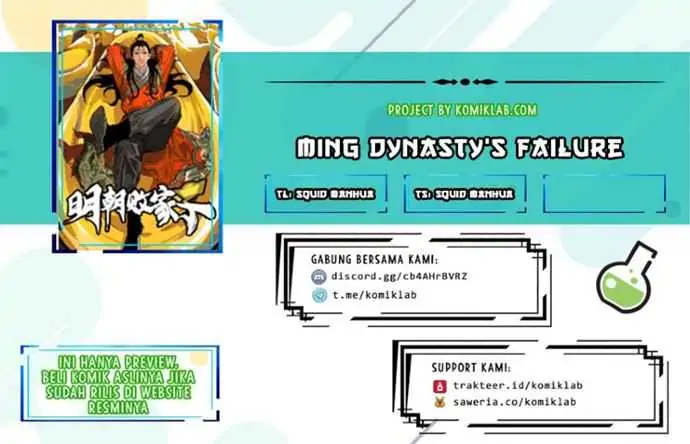 Halaman 1 dari Ming Dynasty’s Failure Chapter 7