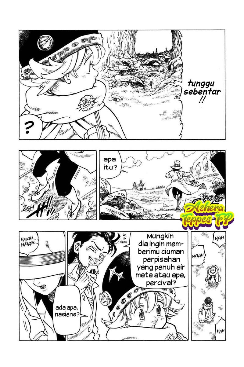 Halaman 15 dari Mokushiroku no Yonkishi Chapter 13