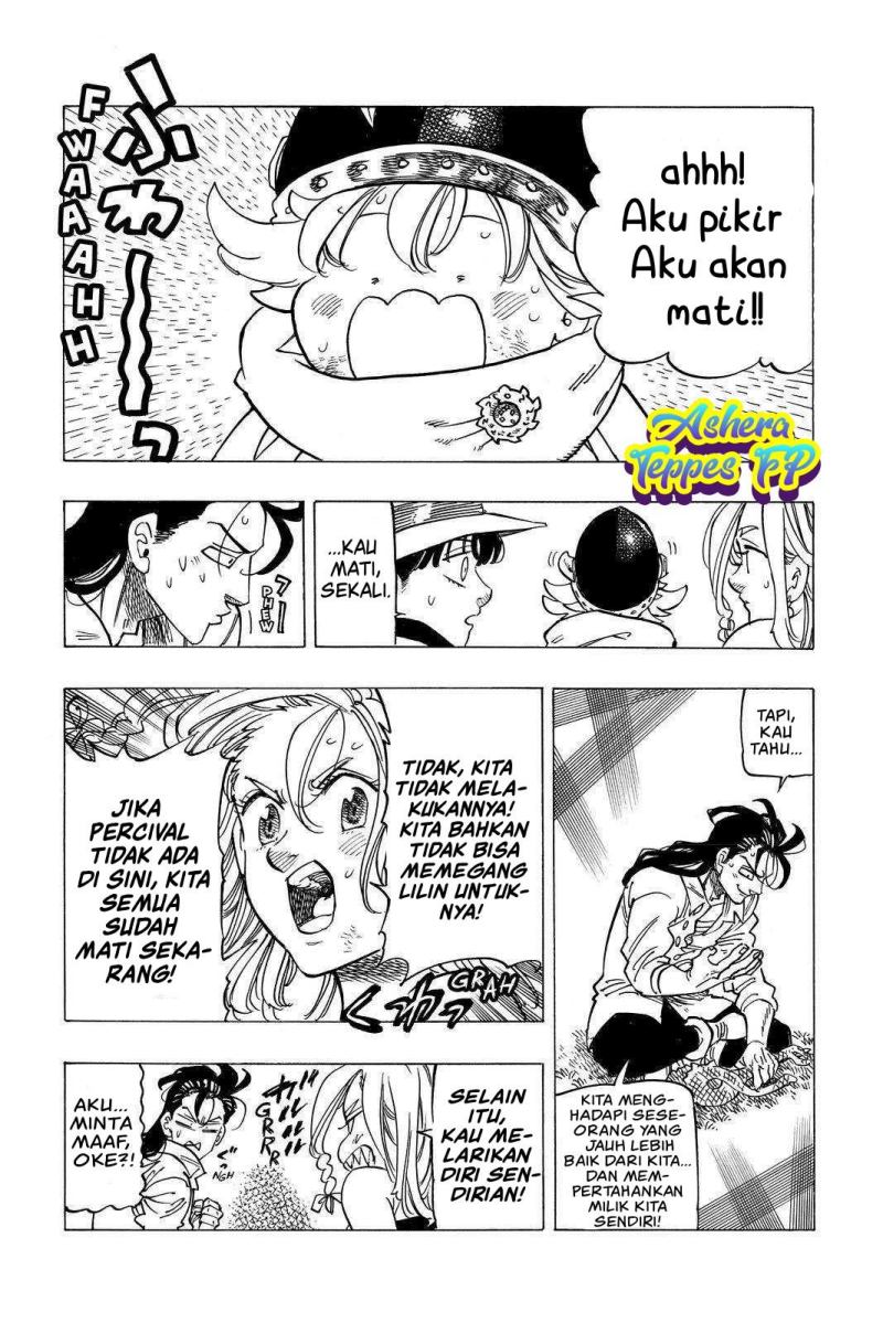 Halaman 13 dari Mokushiroku no Yonkishi Chapter 22