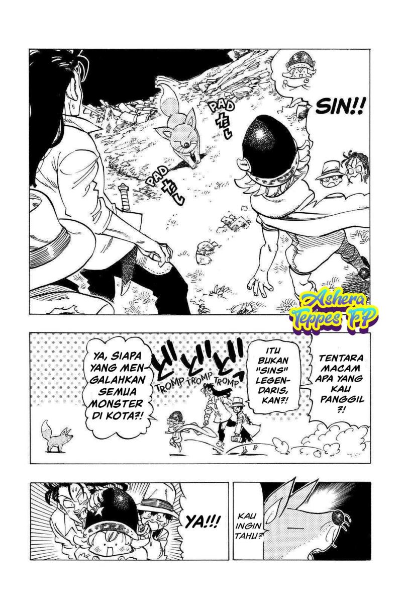 Halaman 15 dari Mokushiroku no Yonkishi Chapter 22