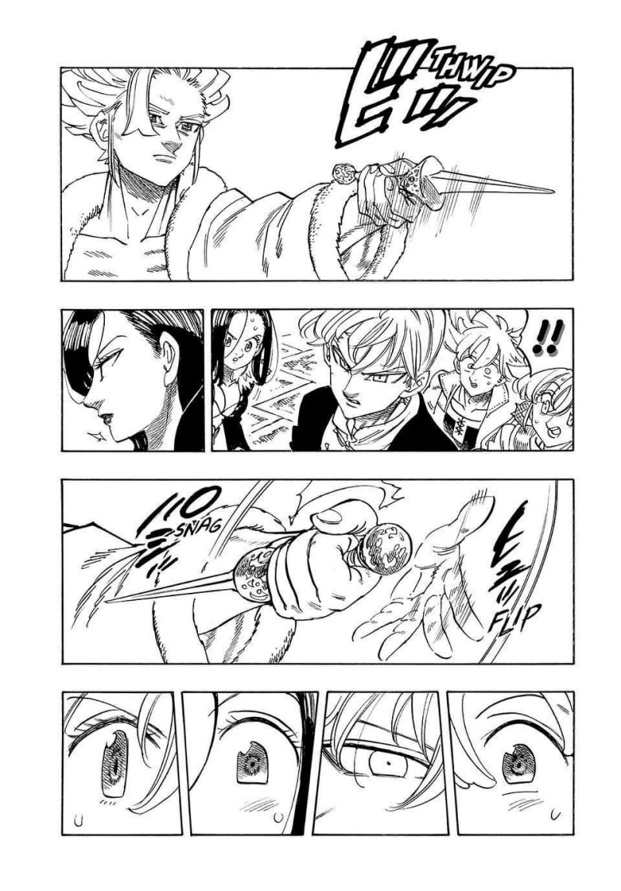 Halaman 33 dari Mokushiroku no Yonkishi Chapter 238