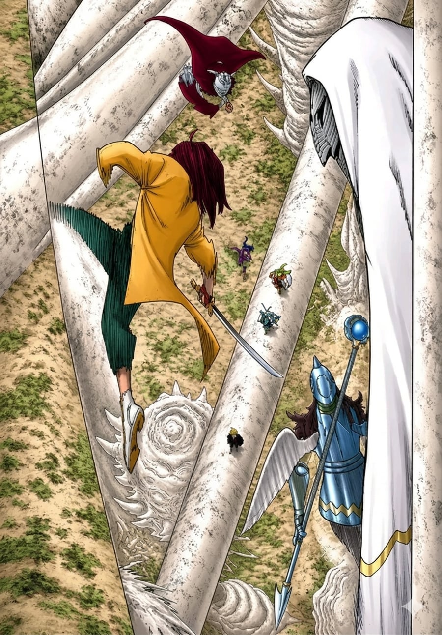 Halaman 16 dari Mokushiroku no Yonkishi Chapter 240