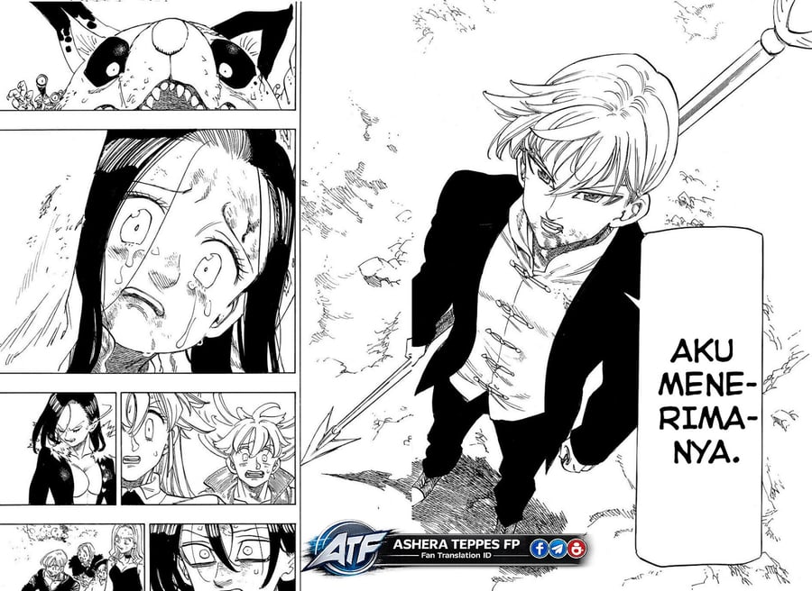 Halaman 14 dari Mokushiroku no Yonkishi Chapter 247