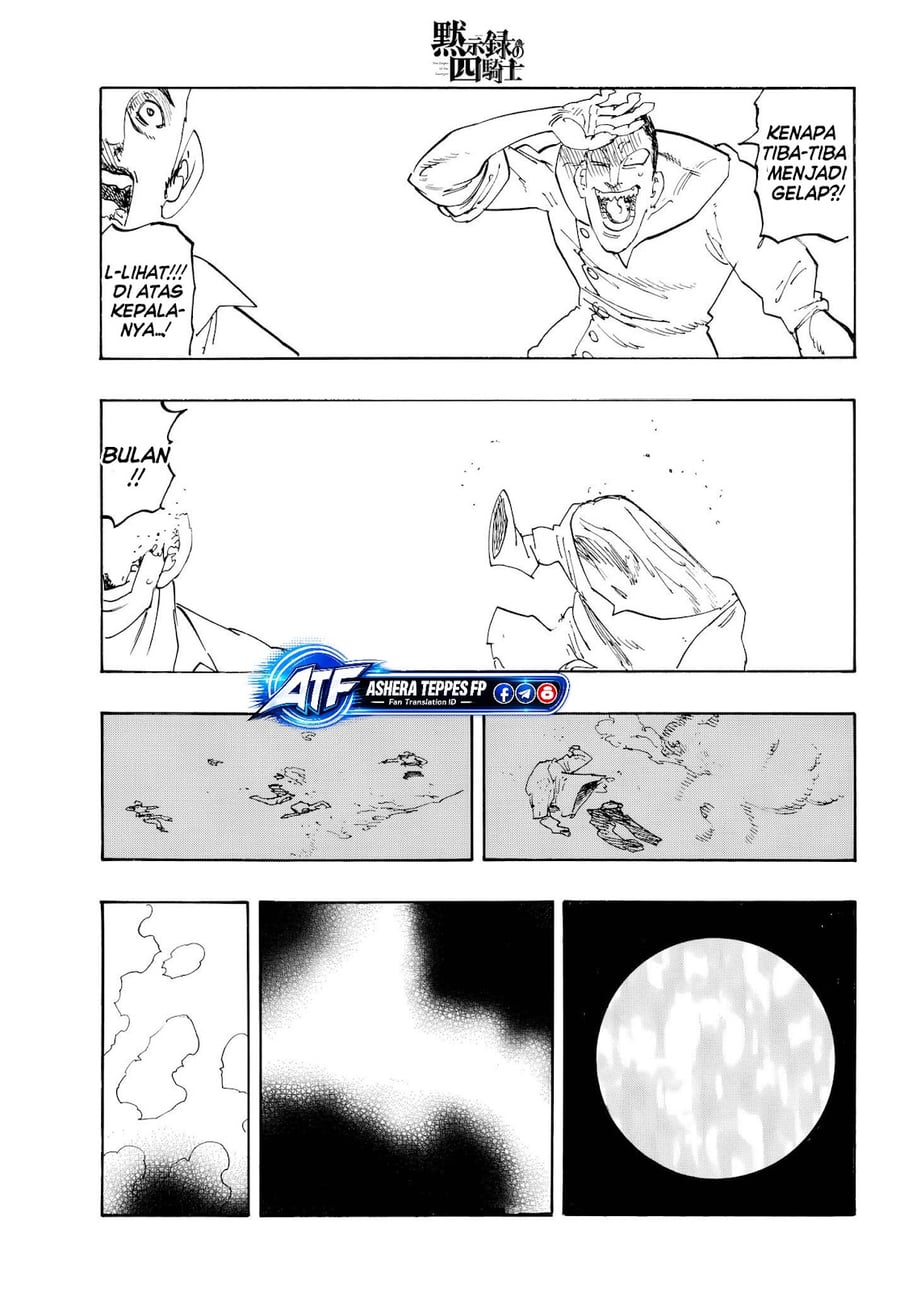 Halaman 17 dari Mokushiroku no Yonkishi Chapter 250