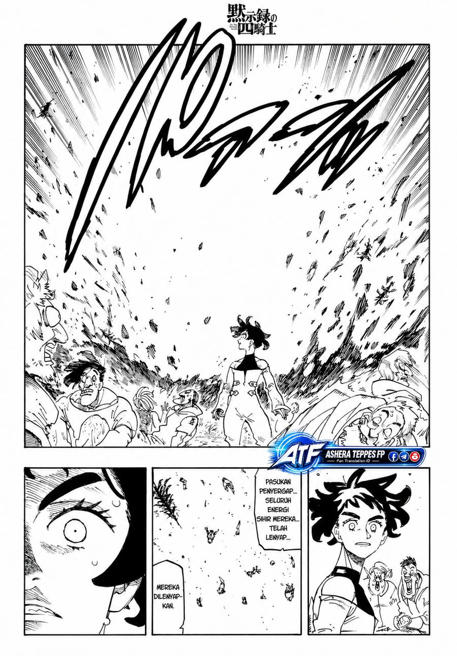 Halaman 9 dari Mokushiroku no Yonkishi Chapter 250