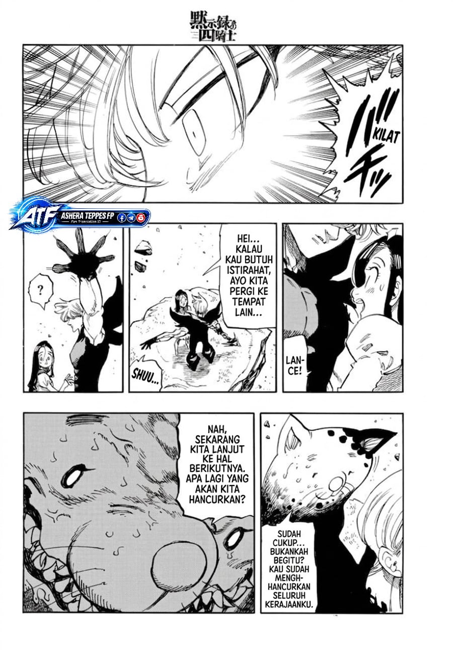 Halaman 9 dari Mokushiroku no Yonkishi Chapter 254