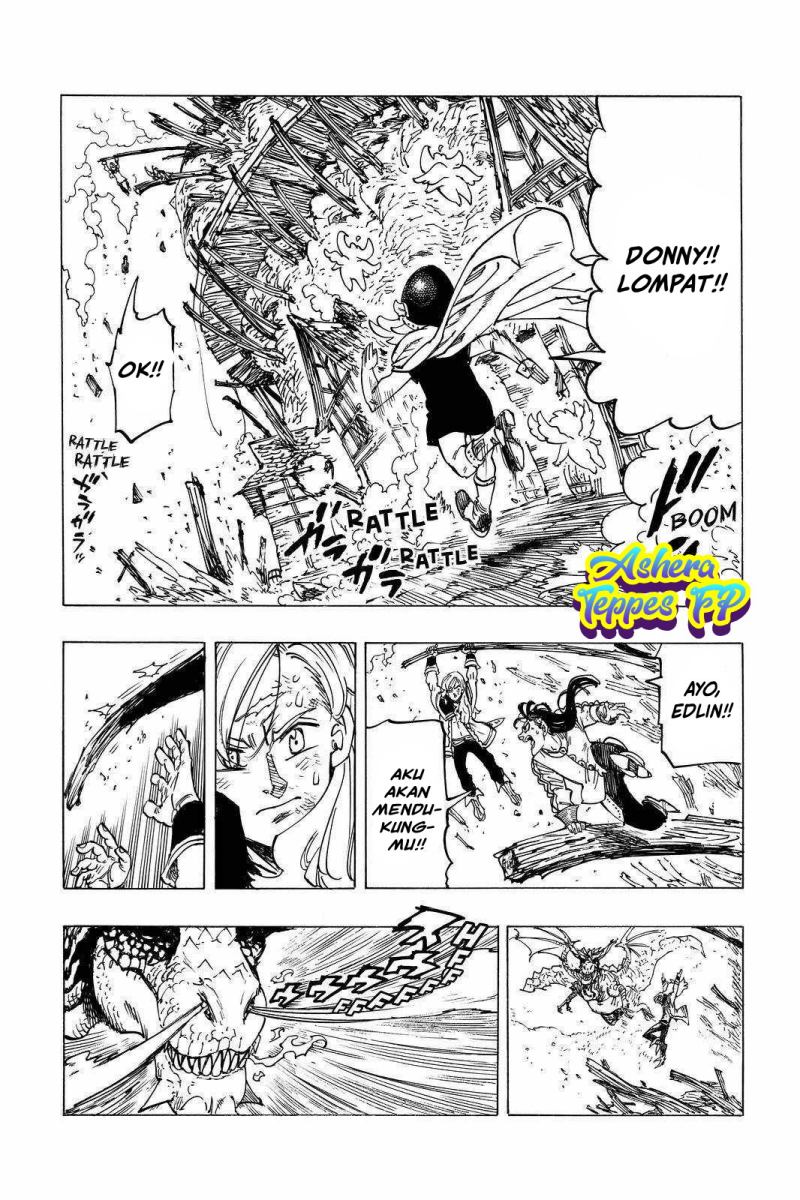 Halaman 15 dari Mokushiroku no Yonkishi Chapter 29