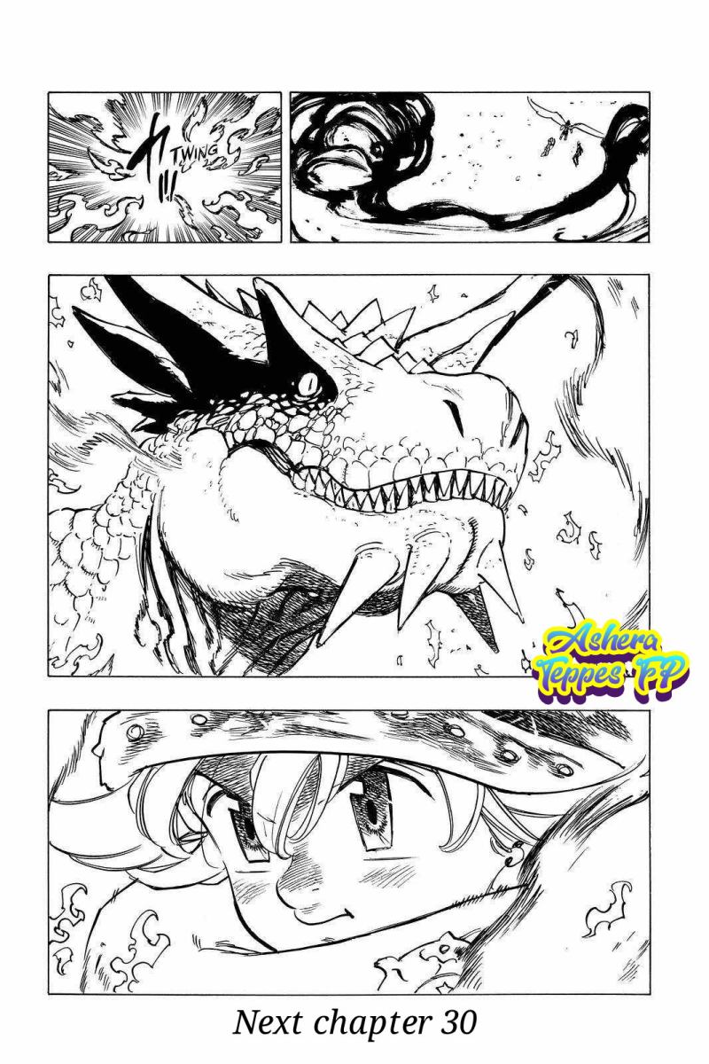 Halaman 18 dari Mokushiroku no Yonkishi Chapter 29