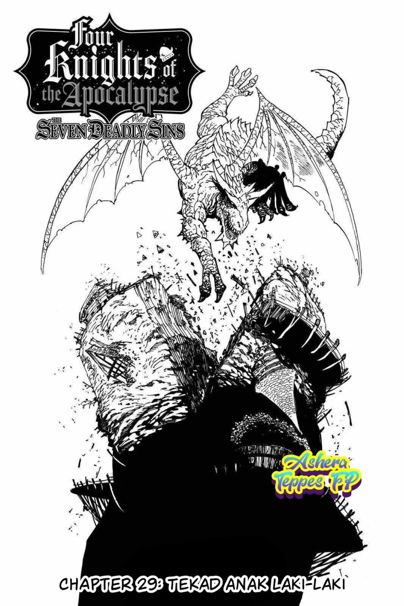 Halaman 2 dari Mokushiroku no Yonkishi Chapter 29
