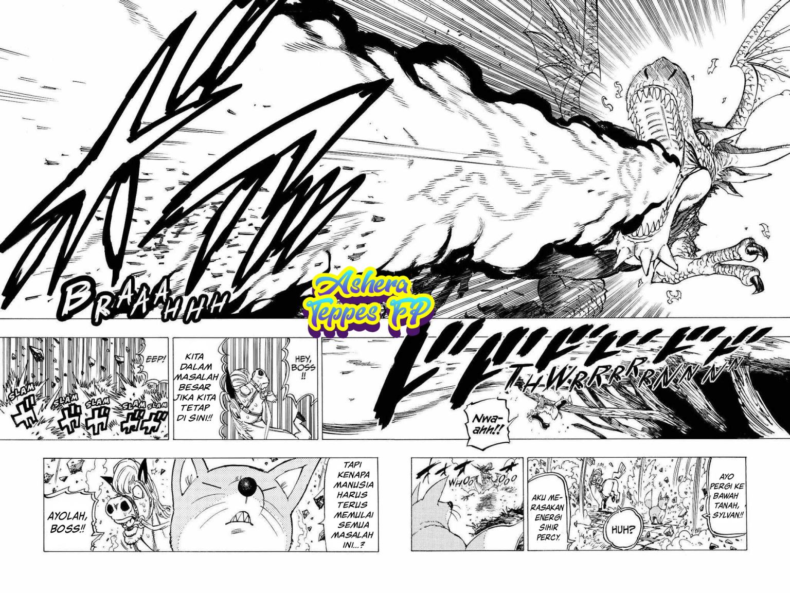 Halaman 5 dari Mokushiroku no Yonkishi Chapter 29