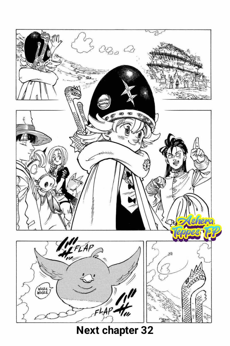 Halaman 22 dari Mokushiroku no Yonkishi Chapter 31