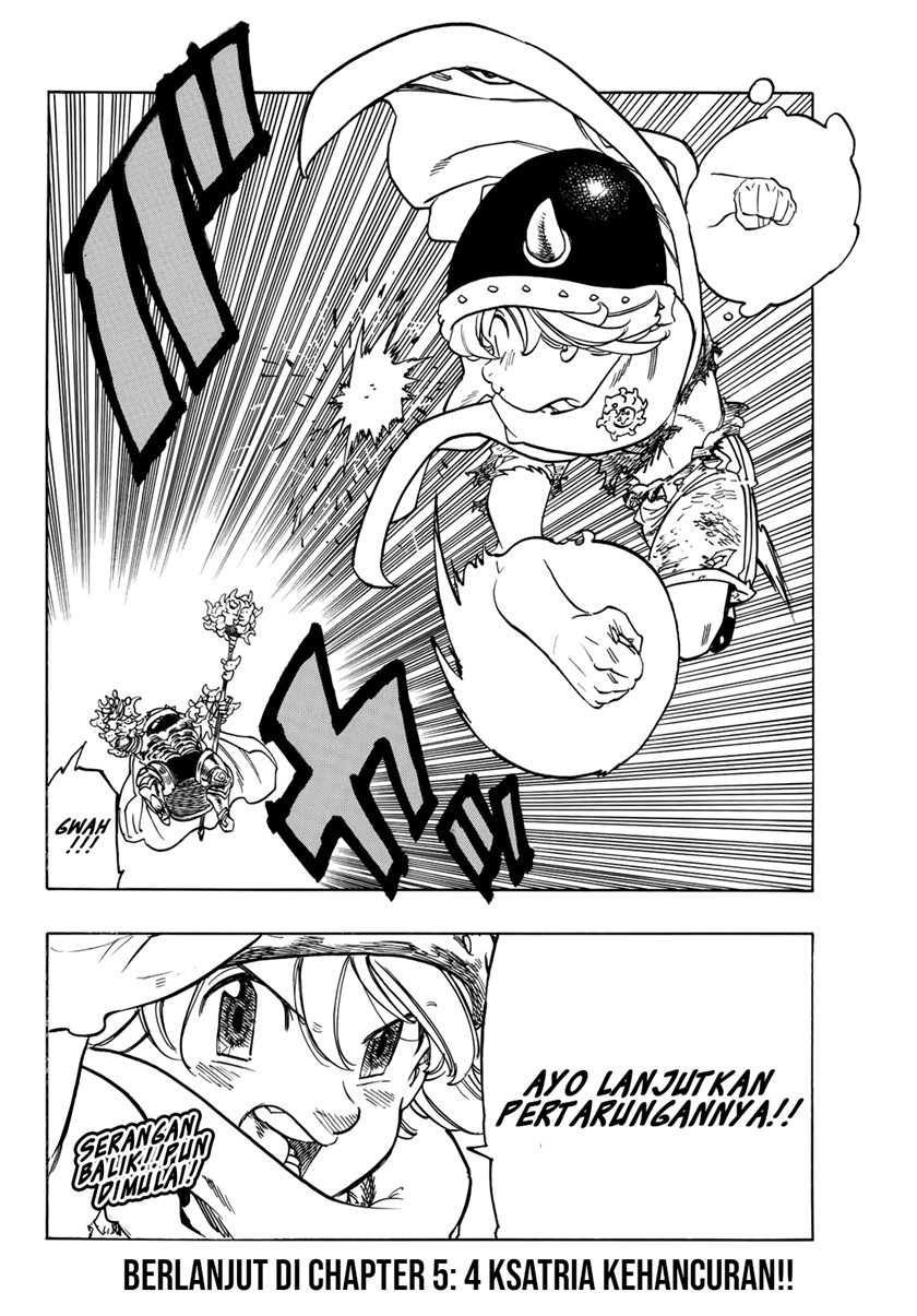 Halaman 21 dari Mokushiroku no Yonkishi Chapter 4