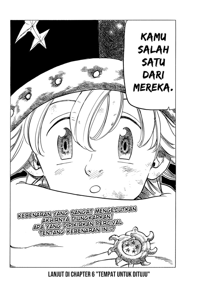 Halaman 23 dari Mokushiroku no Yonkishi Chapter 5