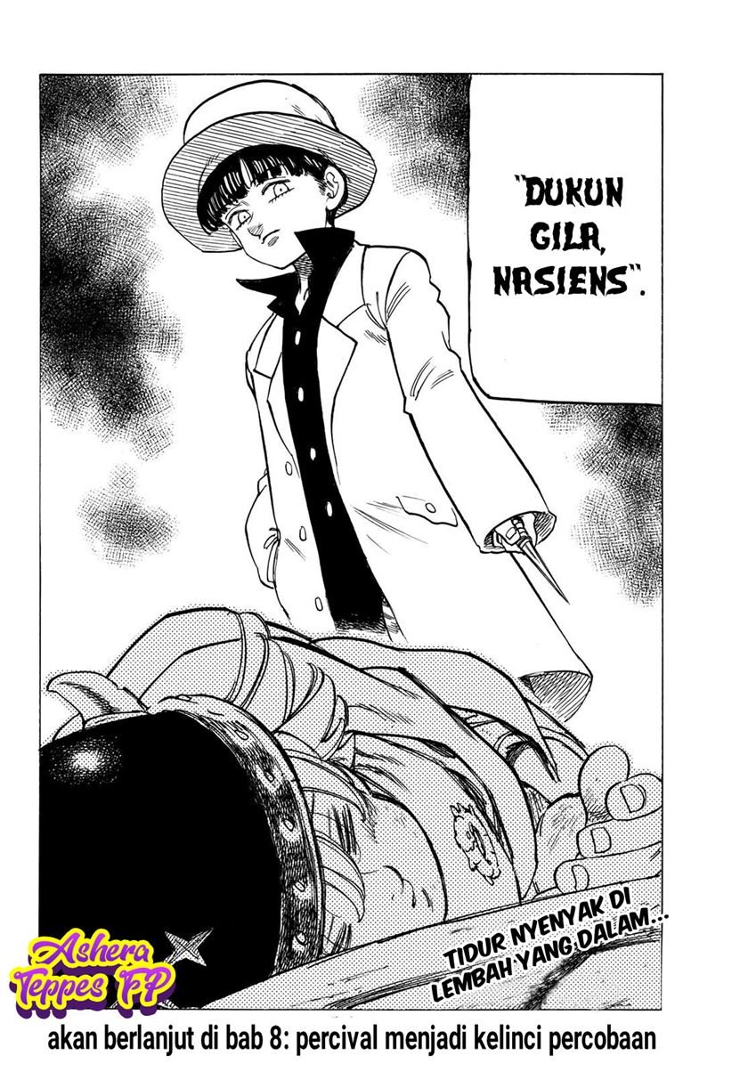 Halaman 21 dari Mokushiroku no Yonkishi Chapter 7