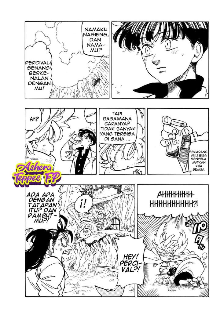 Halaman 8 dari Mokushiroku no Yonkishi Chapter 9