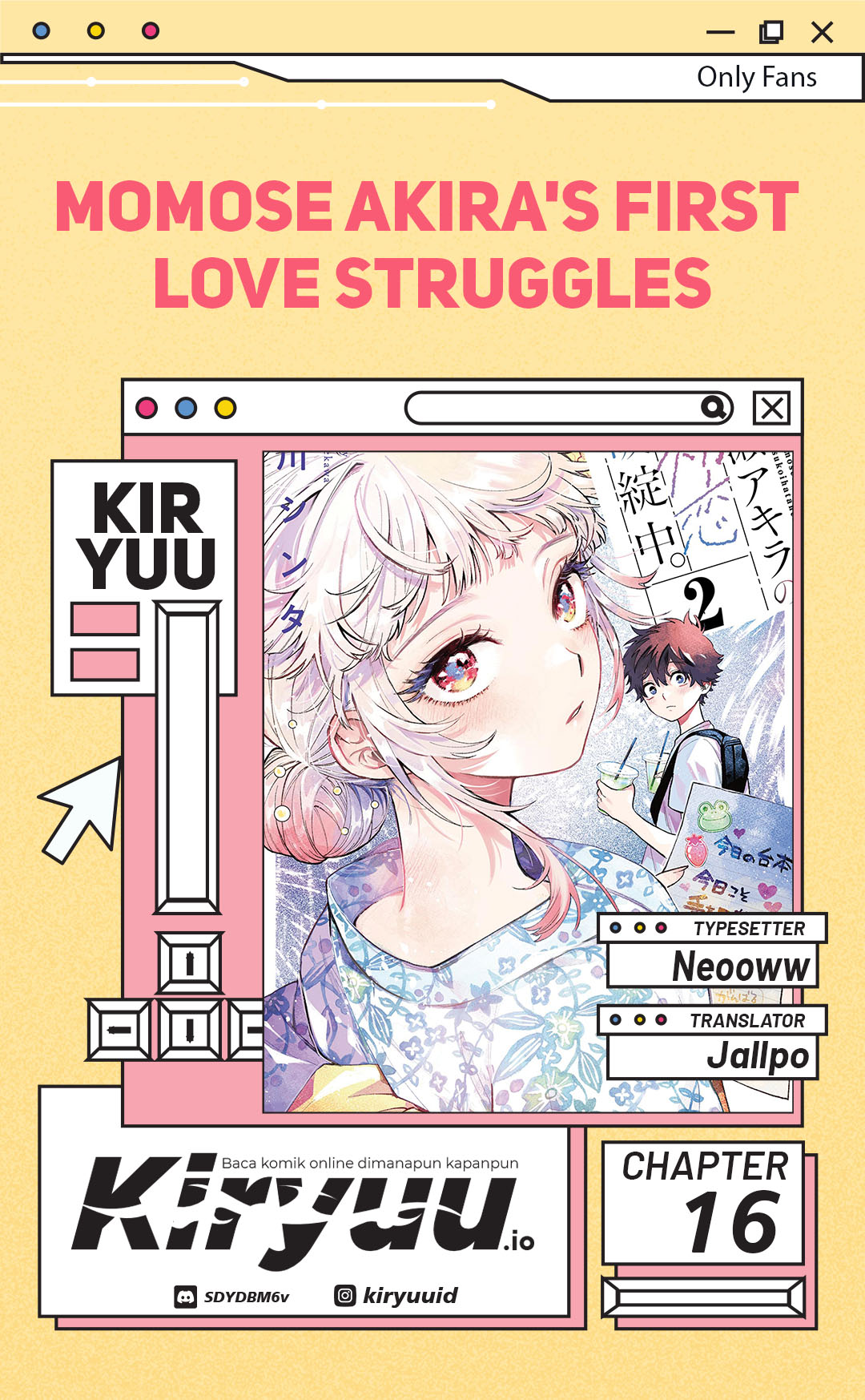 Halaman 1 dari Momose Akira no Hatsukoi Hatan-chuu. Chapter 16