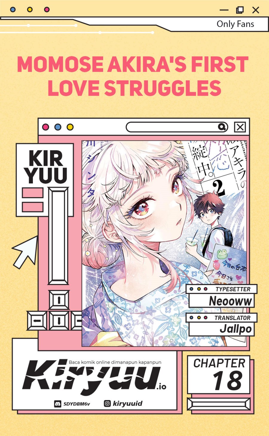 Halaman 1 dari Momose Akira no Hatsukoi Hatan-chuu. Chapter 18