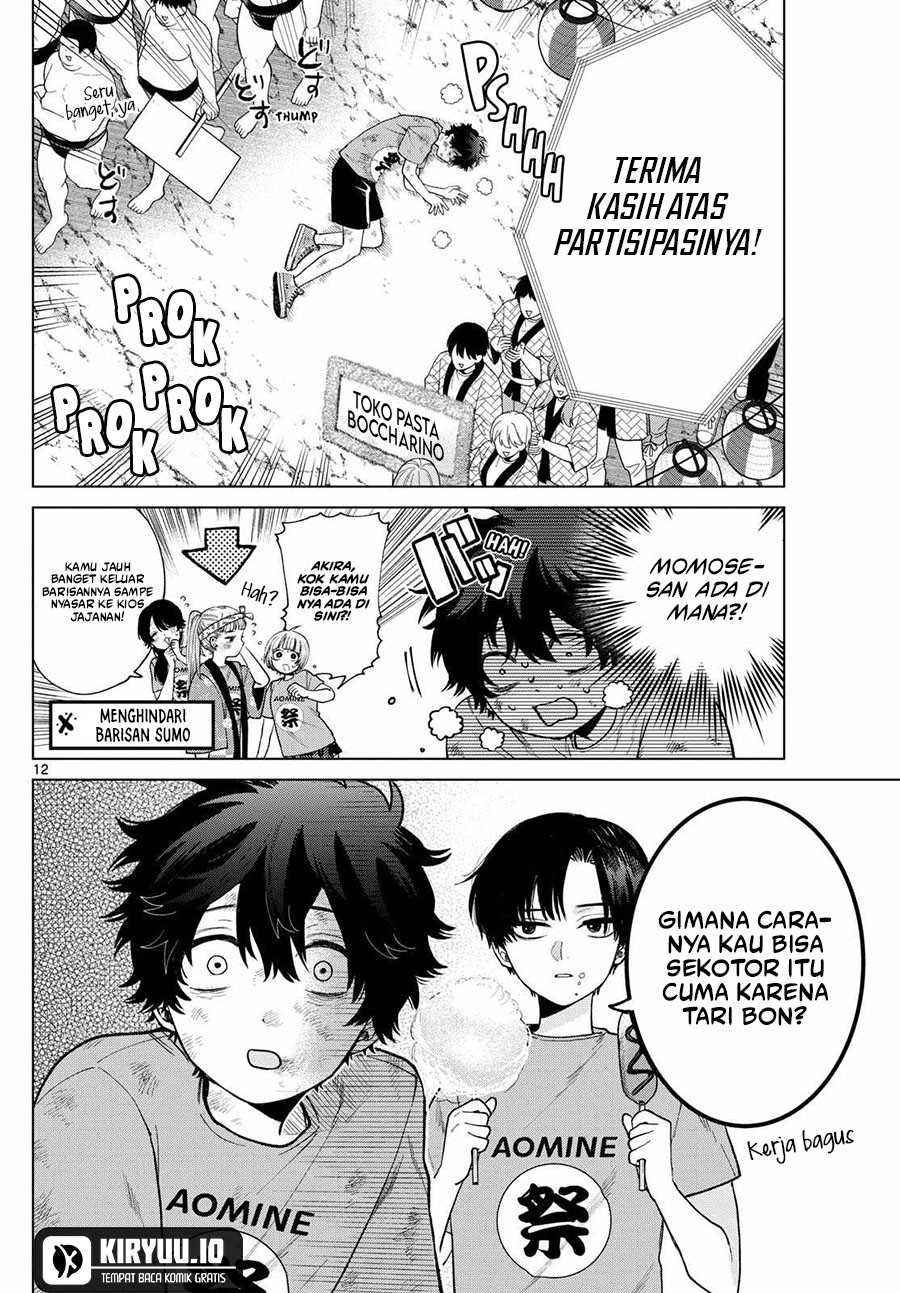 Halaman 13 dari Momose Akira no Hatsukoi Hatan-chuu. Chapter 18