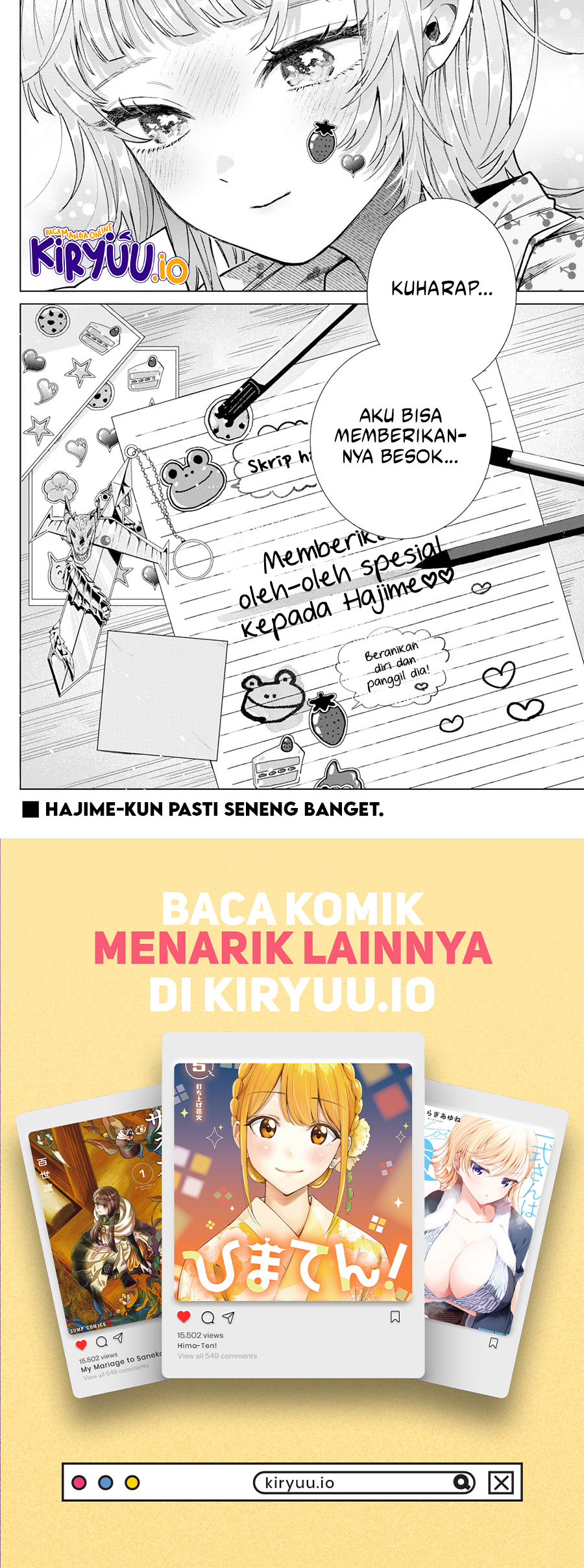 Halaman 19 dari Momose Akira no Hatsukoi Hatan-chuu. Chapter 24