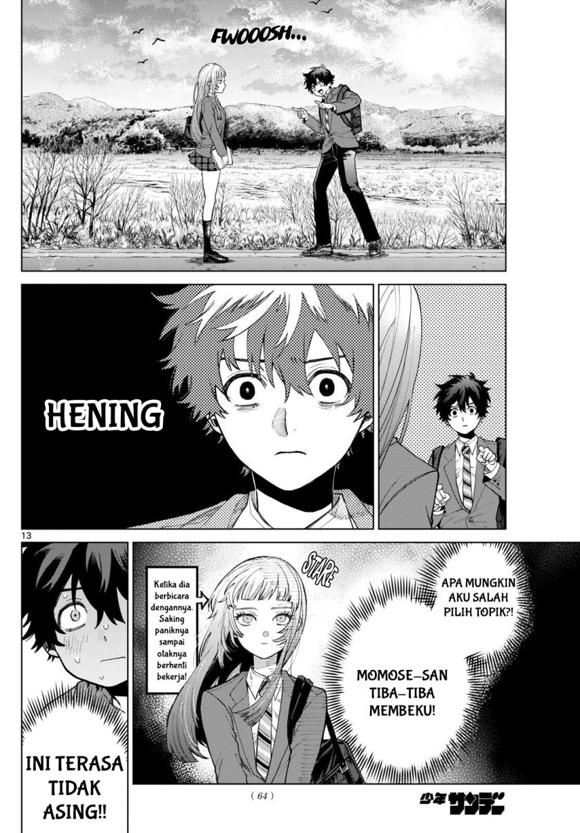 Halaman 14 dari Momose Akira no Hatsukoi Hatan-chuu. Chapter 3