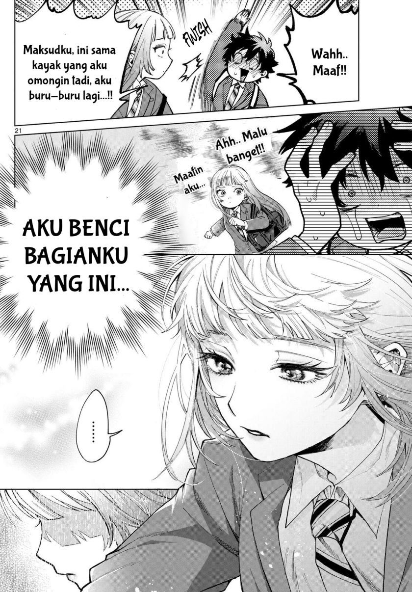 Halaman 22 dari Momose Akira no Hatsukoi Hatan-chuu. Chapter 3