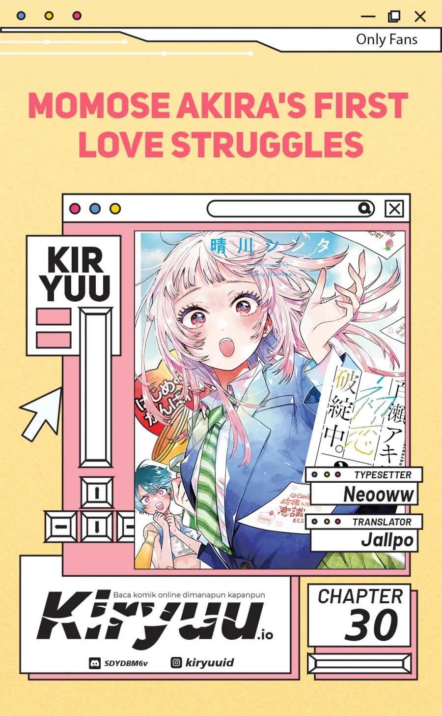 Halaman 1 dari Momose Akira no Hatsukoi Hatan-chuu. Chapter 30