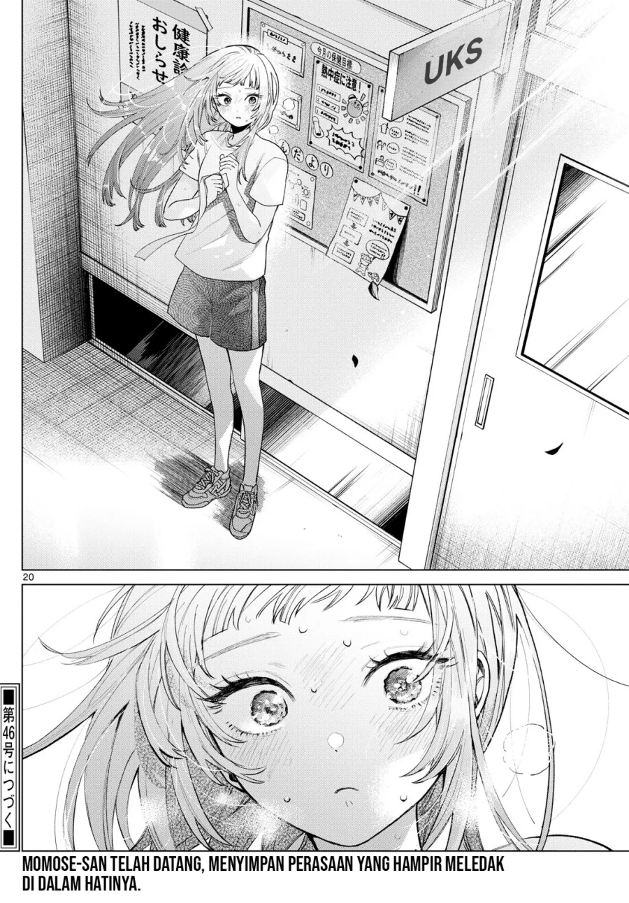 Halaman 21 dari Momose Akira no Hatsukoi Hatan-chuu. Chapter 9