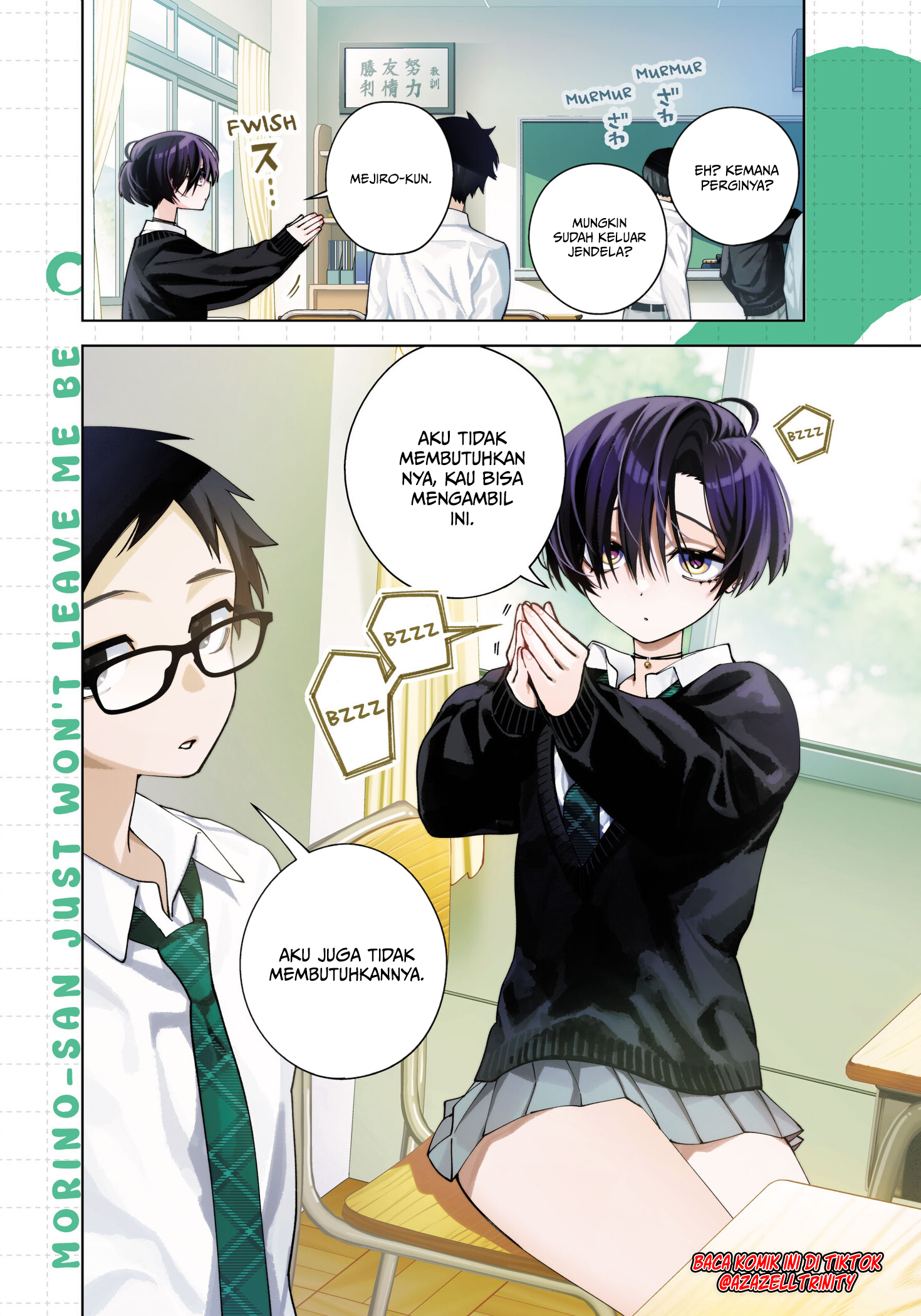 Halaman 3 dari Morino-san Darugaramu Chapter 1