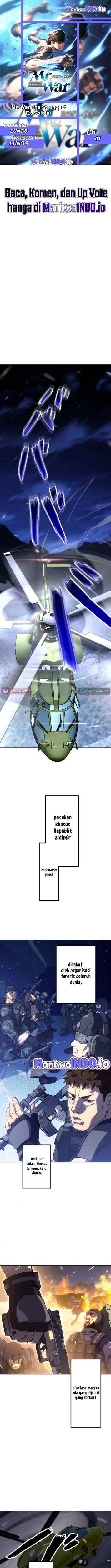 Halaman 1 dari Mr.War -Saikyou no Moto Gunjin- Chapter 1