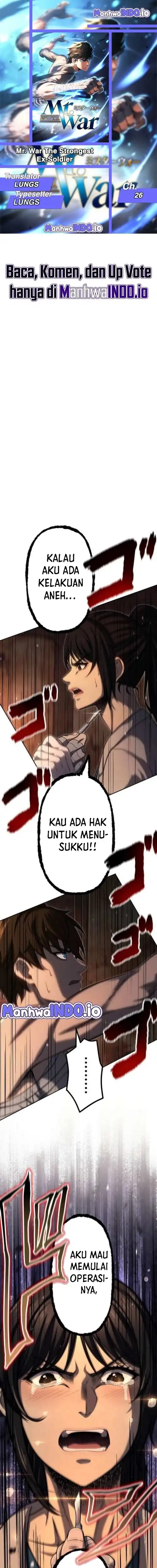 Halaman 1 dari Mr.War -Saikyou no Moto Gunjin- Chapter 26
