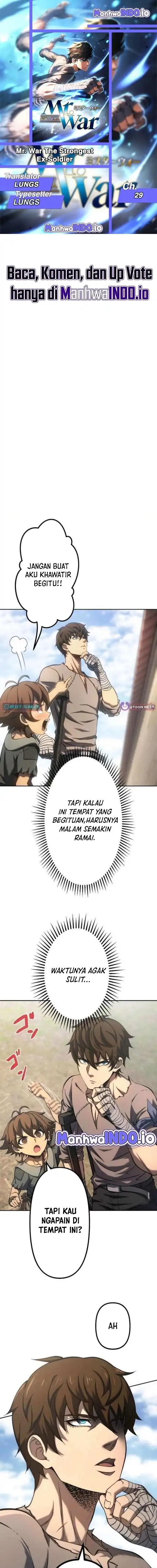 Halaman 1 dari Mr.War -Saikyou no Moto Gunjin- Chapter 29