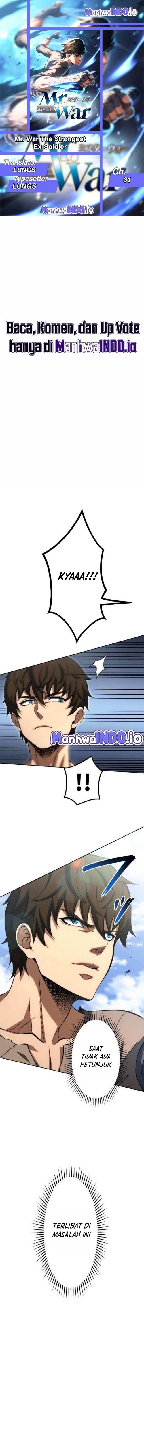 Halaman 1 dari Mr.War -Saikyou no Moto Gunjin- Chapter 31