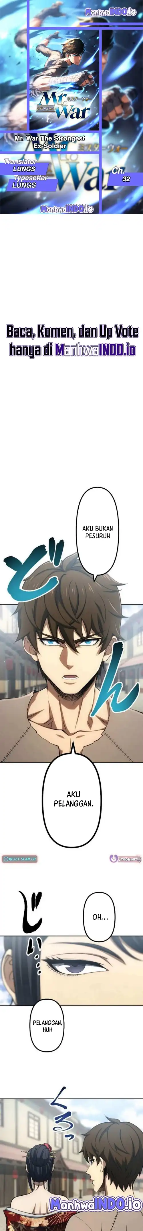 Halaman 1 dari Mr.War -Saikyou no Moto Gunjin- Chapter 32