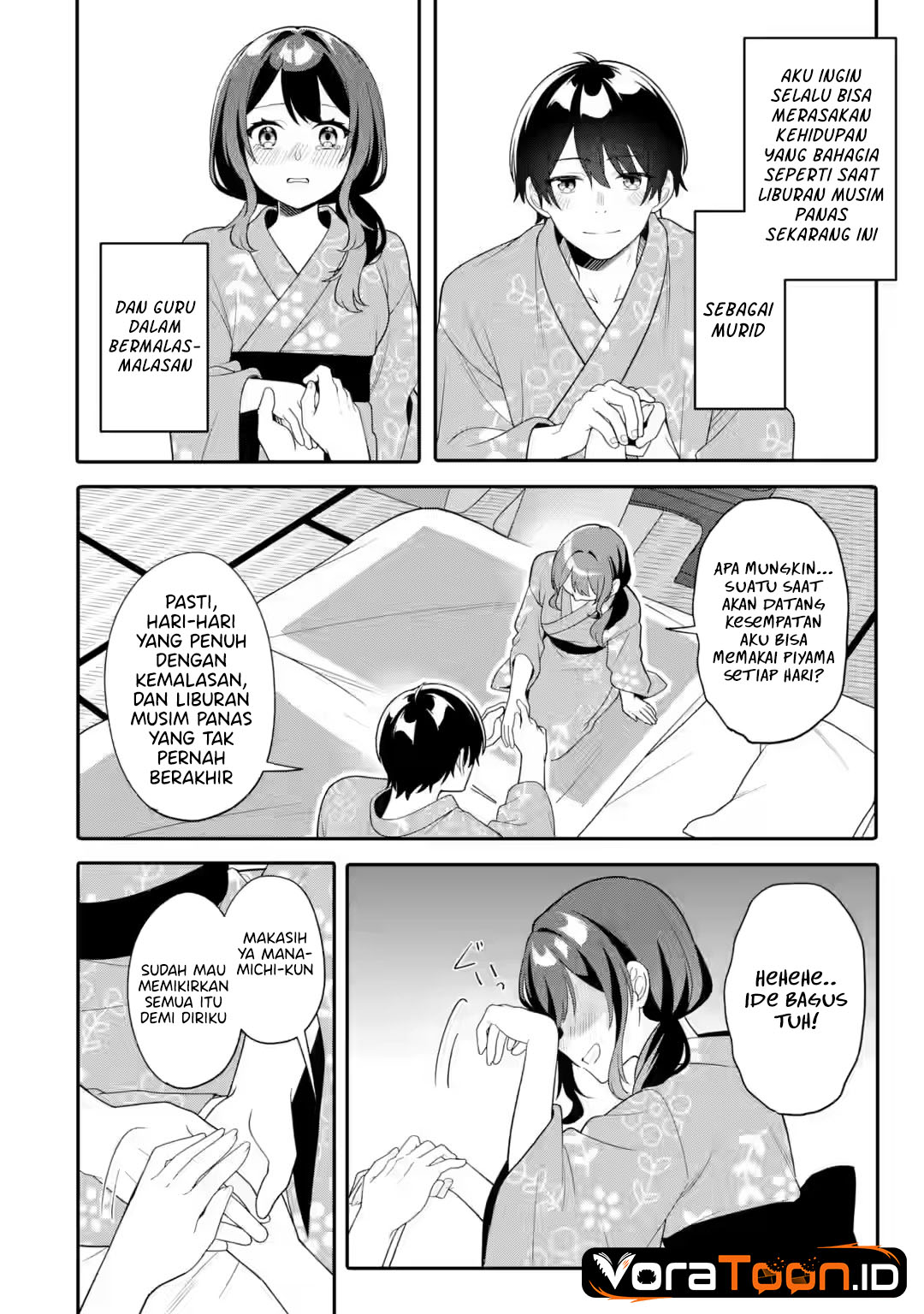Halaman 9 dari Muboubi Kawaii Pajama Sugata no Bishoujo to Heya de Futarikiri Chapter 14