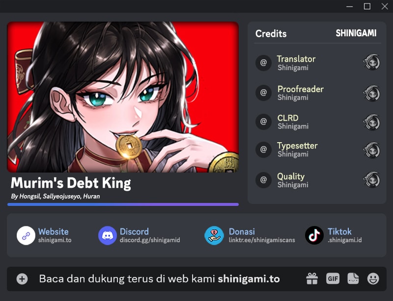 Halaman 1 dari Murim’s Debt King Chapter 18
