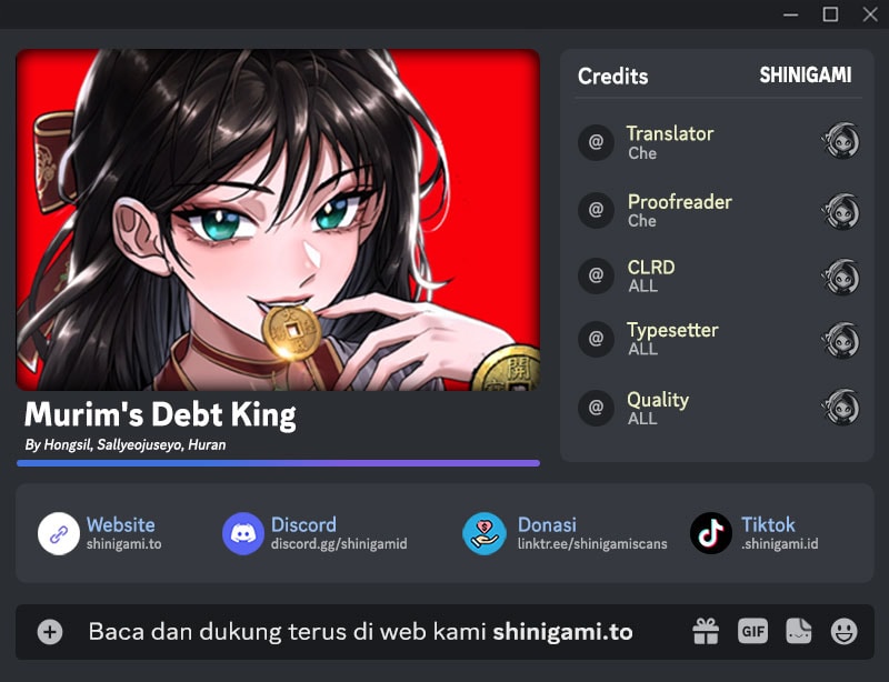 Halaman 1 dari Murim’s Debt King Chapter 6