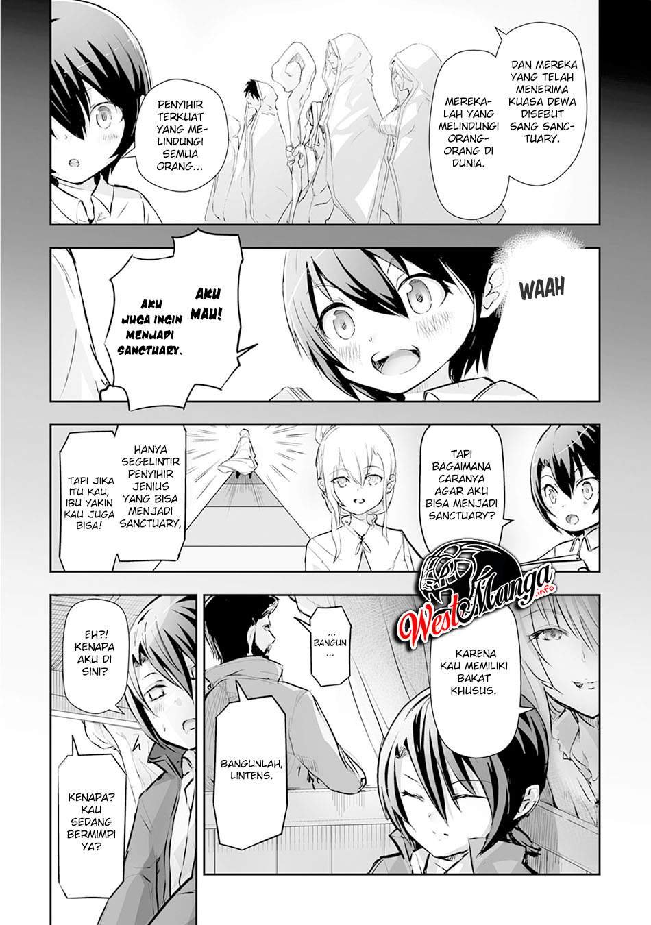 Halaman 10 dari Nanairo Raijyutsushi no Eiyutan Chapter 1