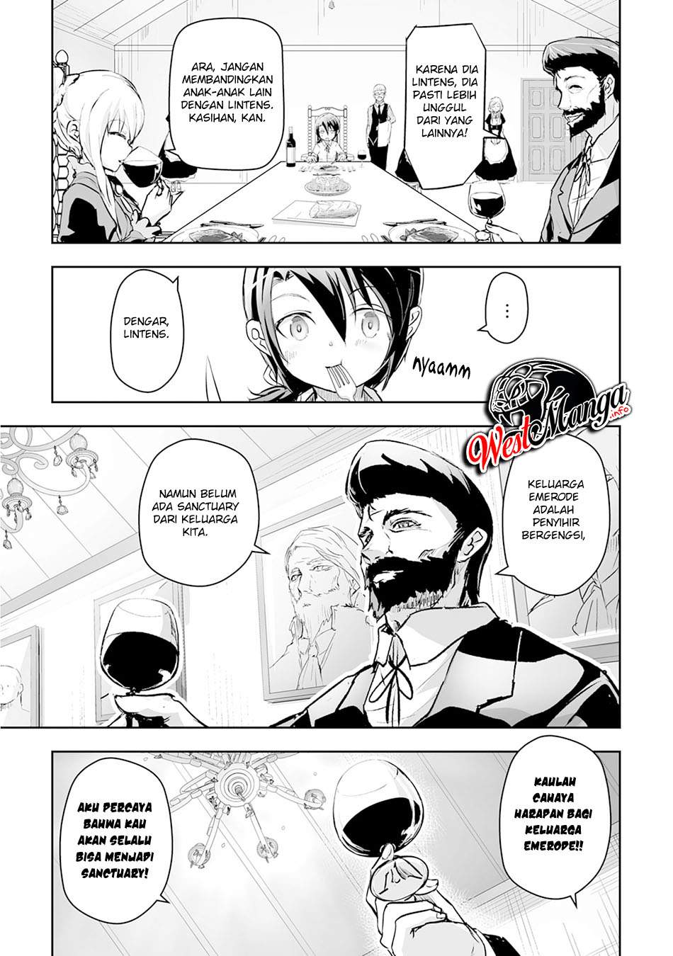 Halaman 14 dari Nanairo Raijyutsushi no Eiyutan Chapter 1