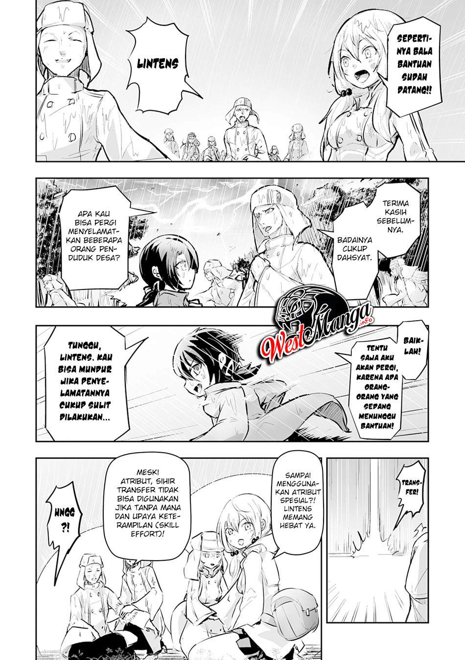 Halaman 19 dari Nanairo Raijyutsushi no Eiyutan Chapter 1