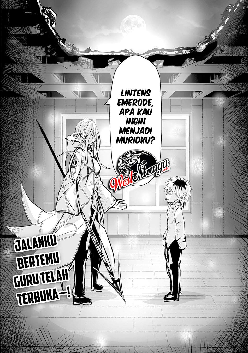 Halaman 43 dari Nanairo Raijyutsushi no Eiyutan Chapter 1
