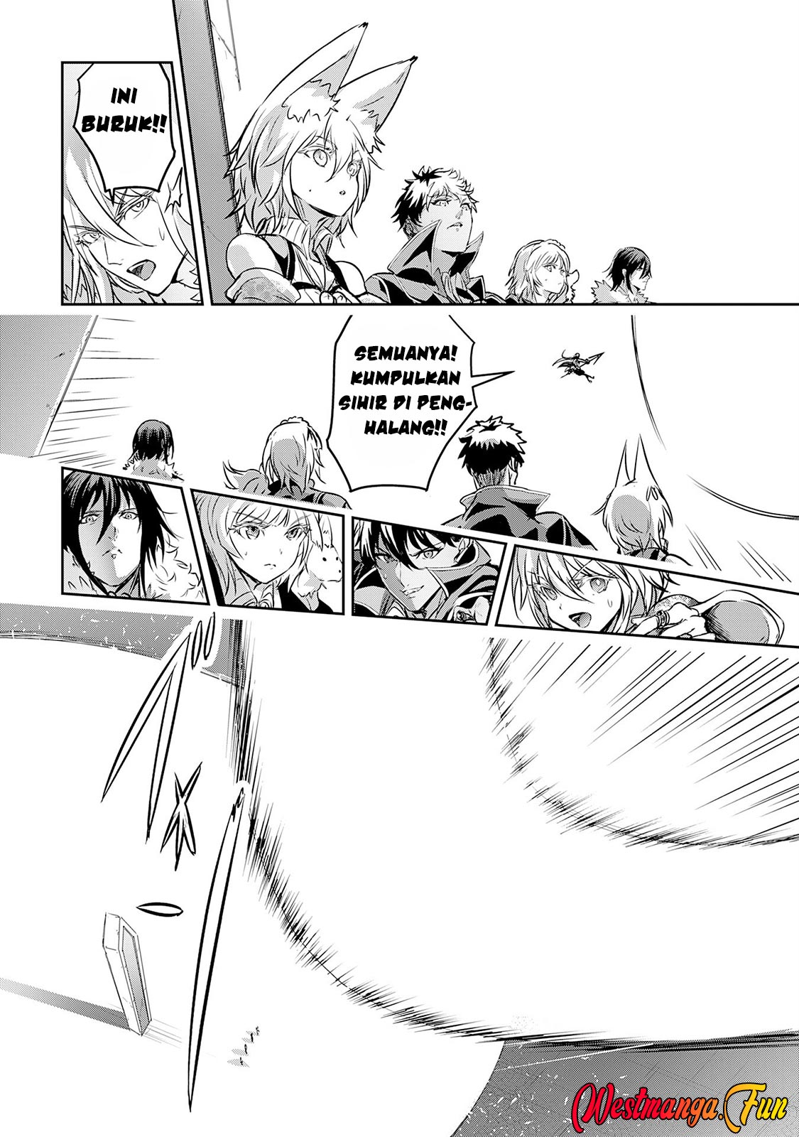 Halaman 23 dari Nanairo Raijyutsushi no Eiyutan Chapter 17