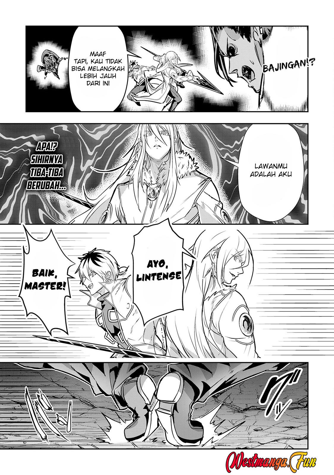 Halaman 33 dari Nanairo Raijyutsushi no Eiyutan Chapter 19