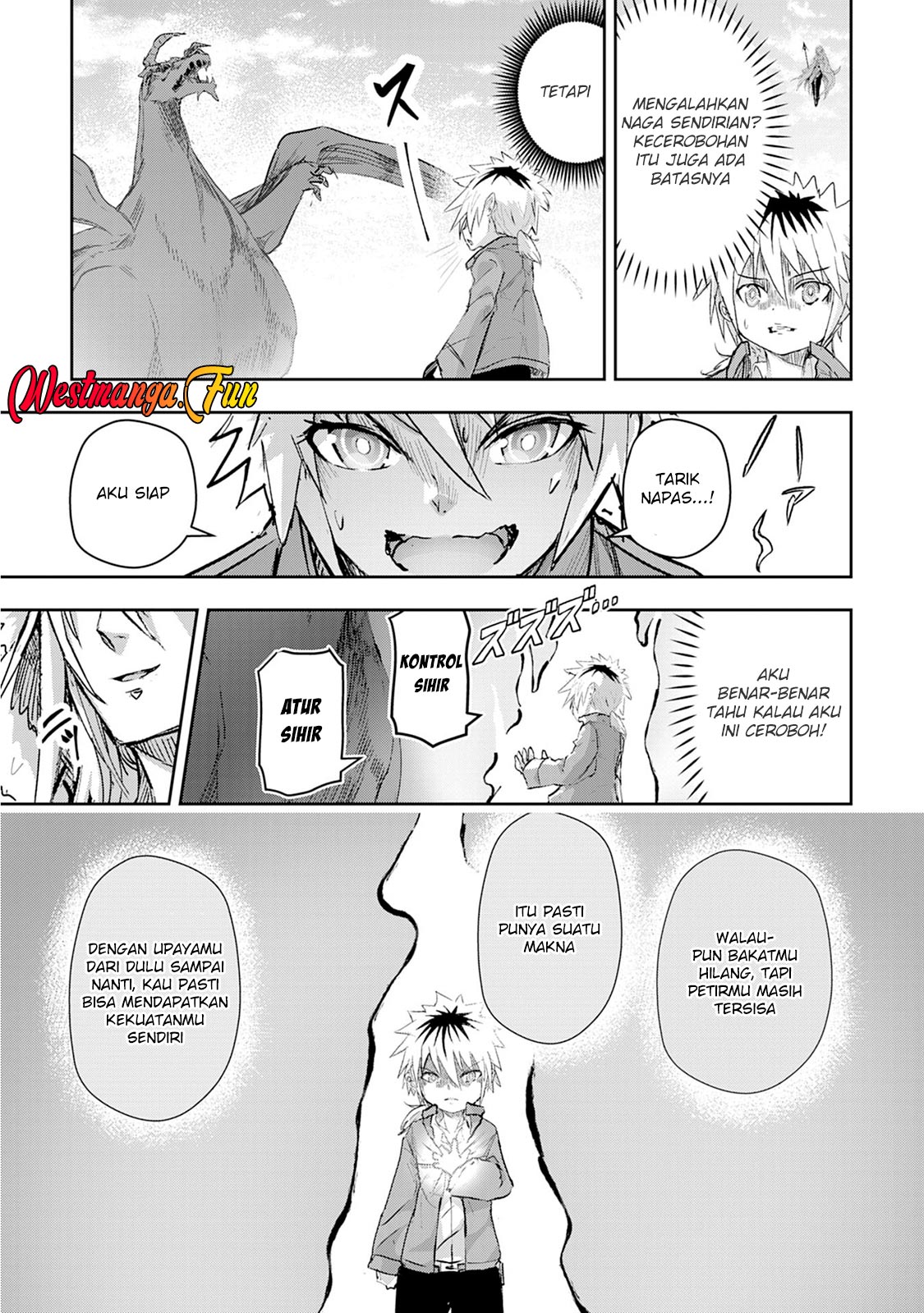 Halaman 30 dari Nanairo Raijyutsushi no Eiyutan Chapter 2
