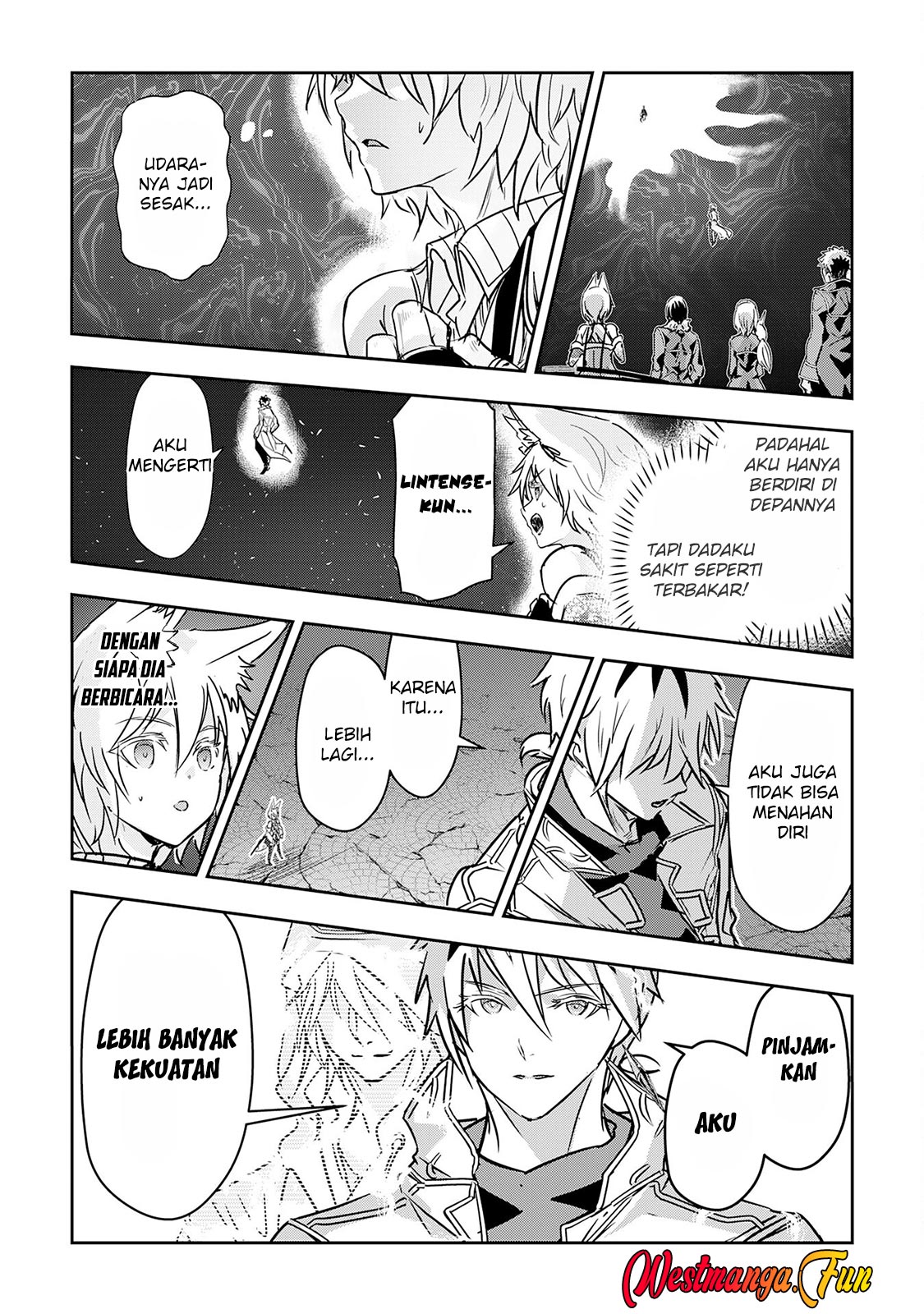 Halaman 34 dari Nanairo Raijyutsushi no Eiyutan Chapter 20