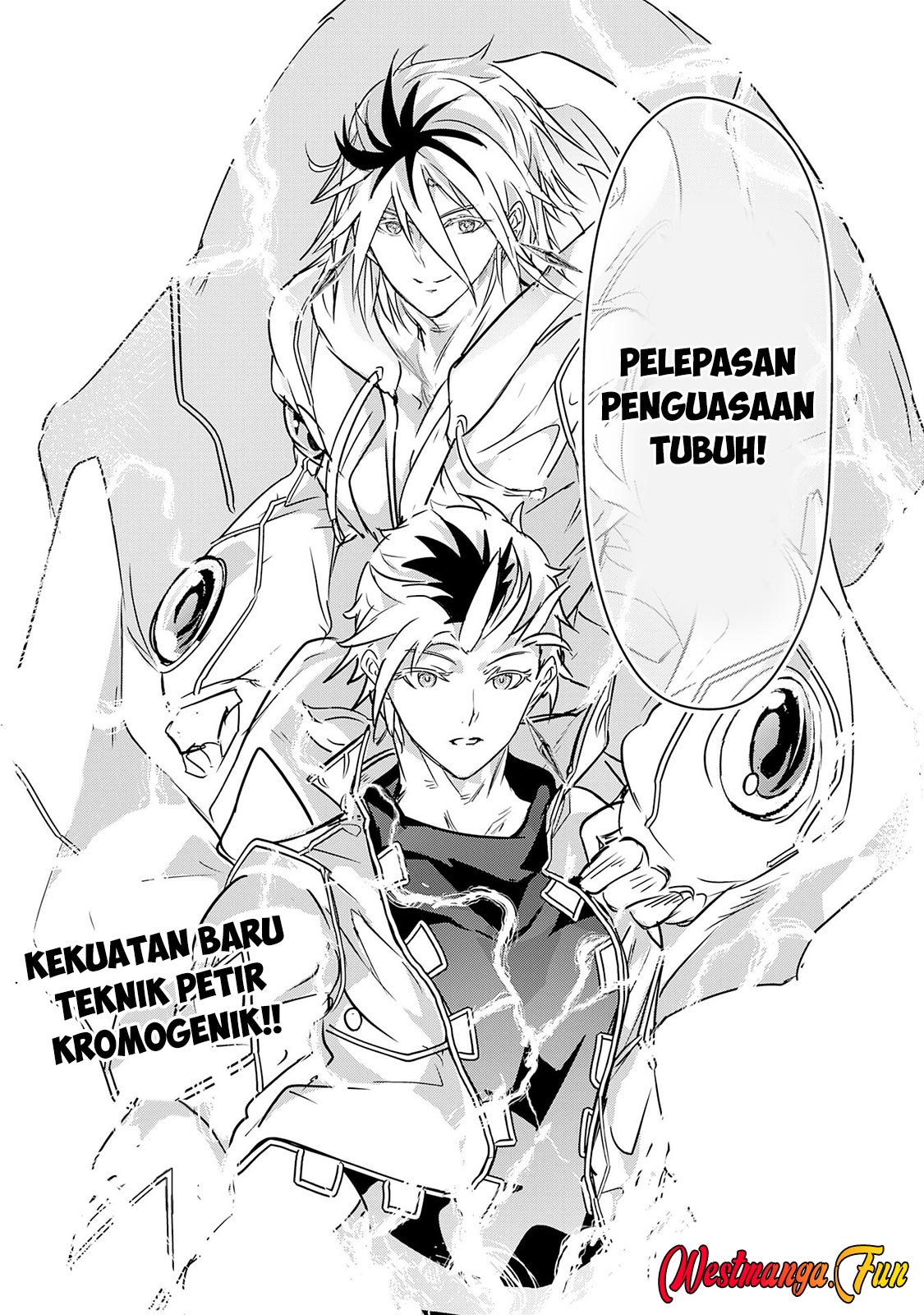 Halaman 36 dari Nanairo Raijyutsushi no Eiyutan Chapter 20