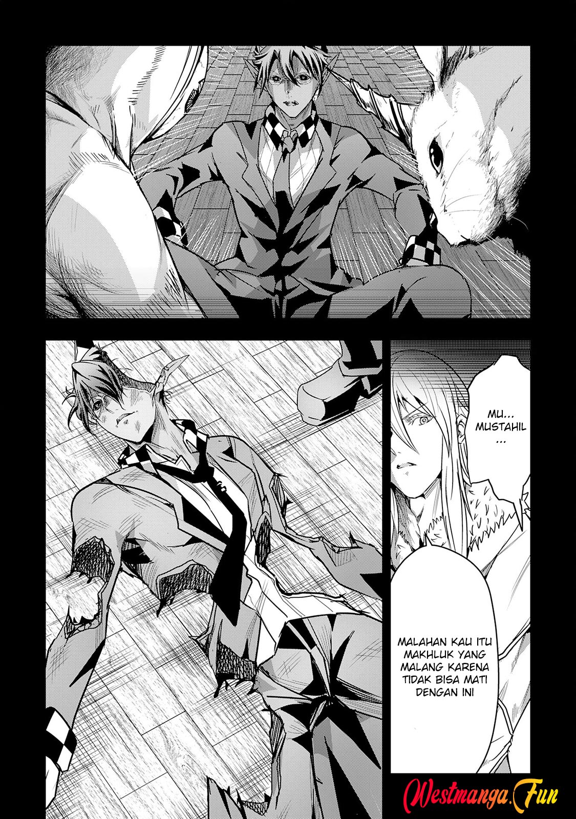 Halaman 22 dari Nanairo Raijyutsushi no Eiyutan Chapter 21