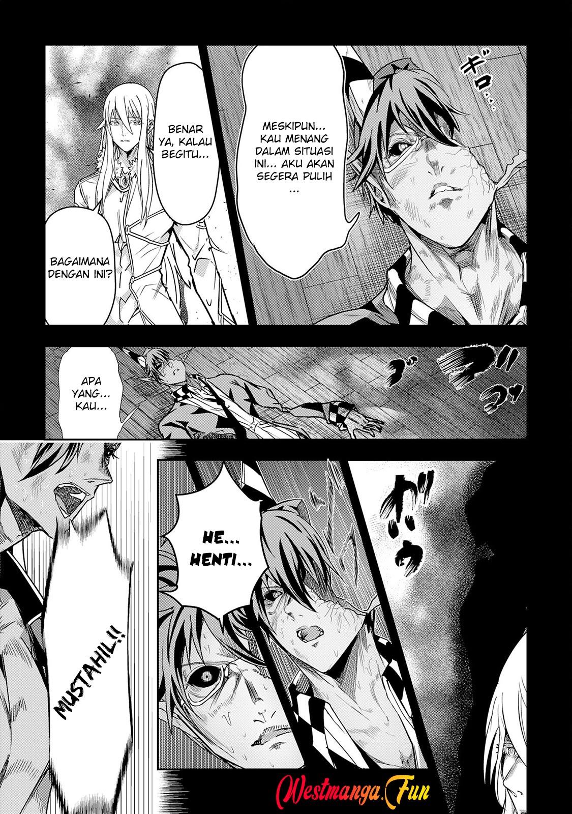 Halaman 23 dari Nanairo Raijyutsushi no Eiyutan Chapter 21
