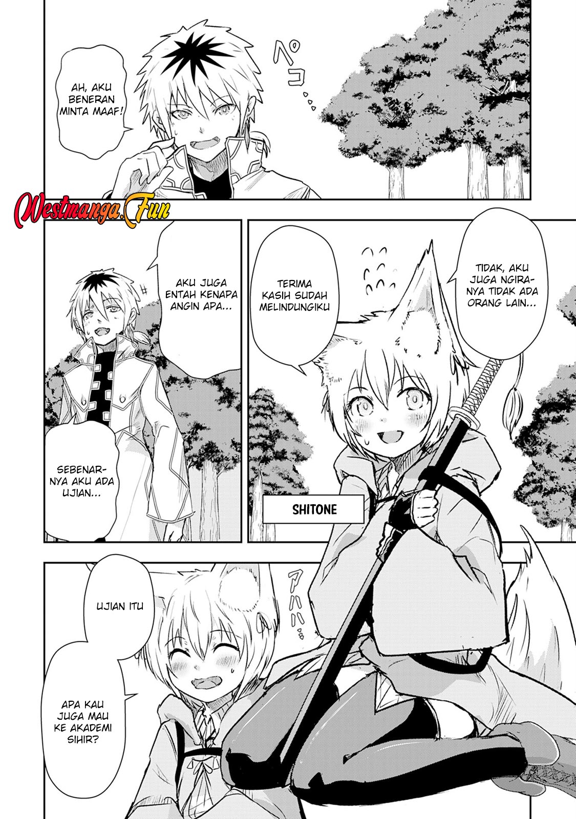 Halaman 21 dari Nanairo Raijyutsushi no Eiyutan Chapter 3