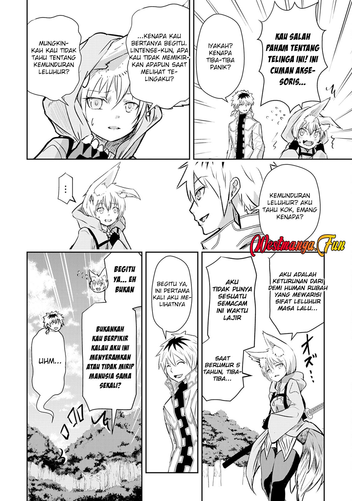 Halaman 23 dari Nanairo Raijyutsushi no Eiyutan Chapter 3